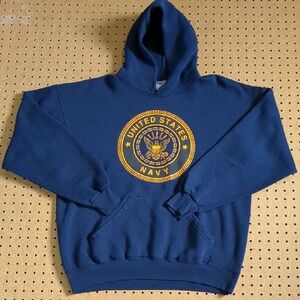 Soffe Vintage 90s United States Navy Hooded Sweatshirt